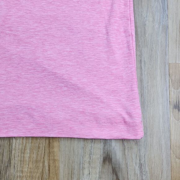 🔹️RBX Pink Oversized Cropped Athletic Short Sleeve Hooded Top Medium - Picture 6 of 8
